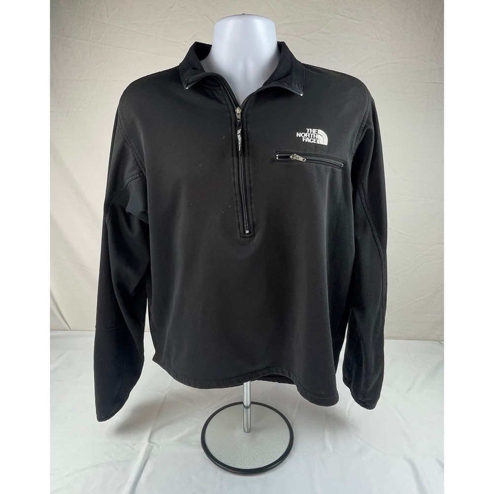 The North Face UltraWick Mens Black Quarter Zip Pullover Jacket Size MEDIUM